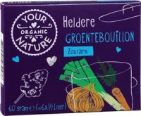 heldere groentebouillonblokjes zoutarm