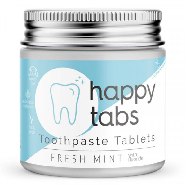 tandpasta tabletten fresh mint + fluoride