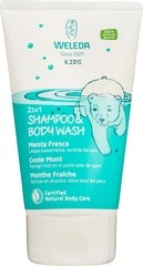 kids 2in1 shampoo en bodywash coole munt