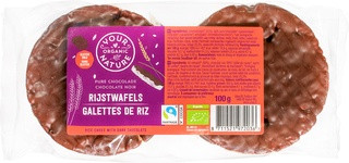 rijstwafels chocolade puur