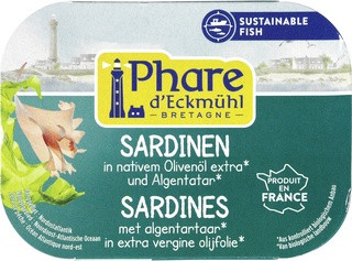 sardinefilets met algentartaar in olijfolie