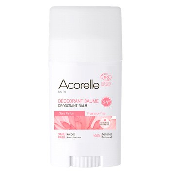 Fragrance free deodorant balm