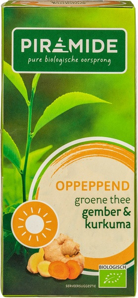 groene-thee oppeppend gember-kurkuma