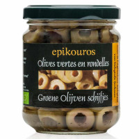 groene olijven schijfjes