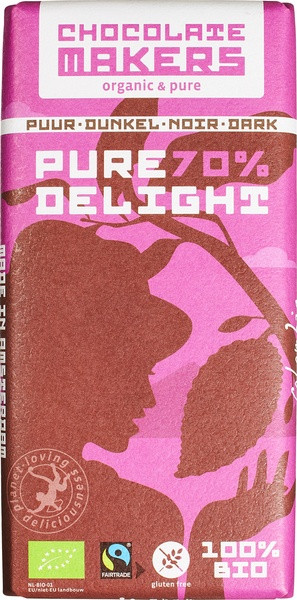 chocoladereep puur delight 70%