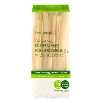 bruine rijst wide noodles