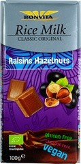 rice milk raisins-hazelnuts tablet