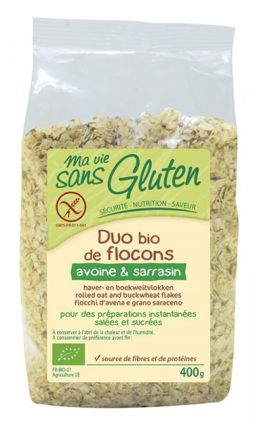 Haver en boekweit vlokken glutenvrij