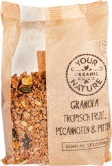 granola - tropisch fruit, pecannoten + pitten