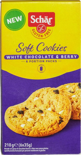 soft cookies white chocolate en berry glutenvrij