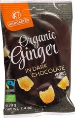 ginger in dark chocolate