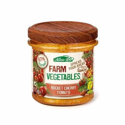 farm vegetables rucola kerstomaat spread
