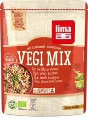 Vegi mix rijst, linzen en sesam