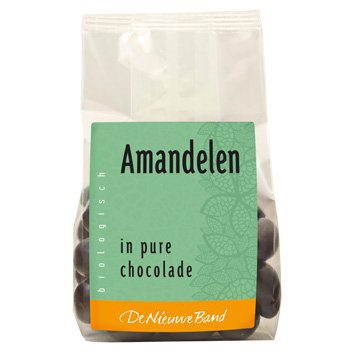 amandelen in pure chocolade
