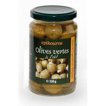 olijven groen met knoflook