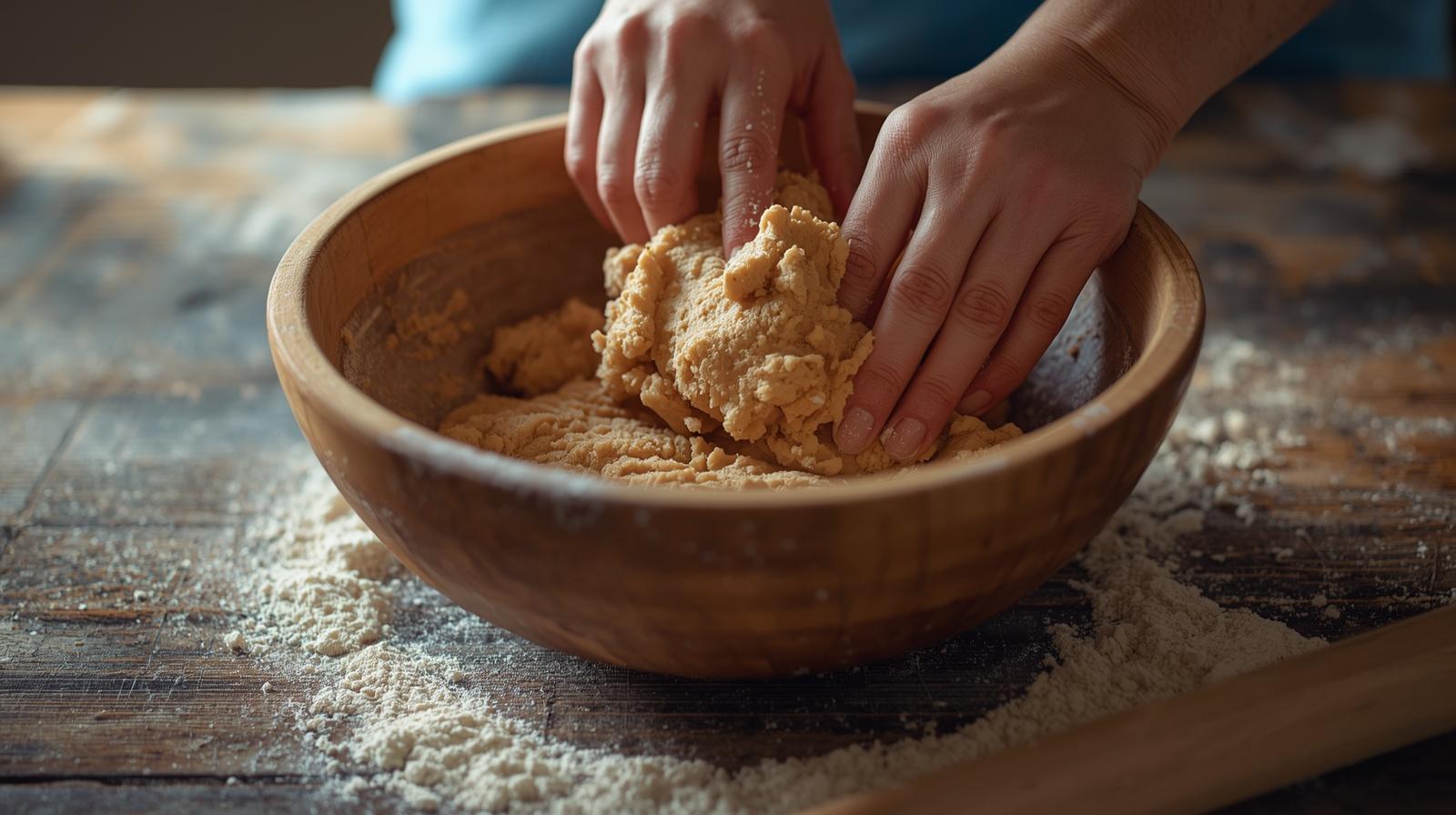 rogge-kardemomkoeken: één kom, twee handen